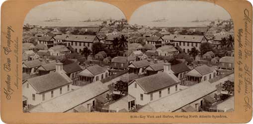 Key West and harbor, showing North Atlantic Squadron. Meadville, PA : Keystone View Co., 1898. Image number 1980-181-1