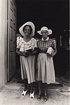 Maria LaYacona. Ladies in front of St. Peter’s Church. 1986. 36 x 28 cm. Institute of Jamaica, 2006.23.22.