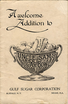 Pamphlet promoting sugar cultivation in Florida. 1921.