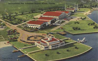 Pan American Airport at Dinner Key. Boston: Tichnor Bros., circa 1935. HistoryMiami. 1975-023-25.