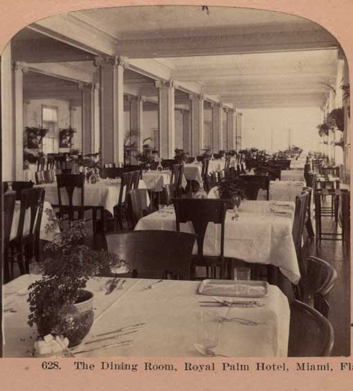 The Dining Room, Royal Palm Hotel, Miami, Fla. Philadelphia, PA : Geo. W. Griffith, [1905] Image number 1982-083-1