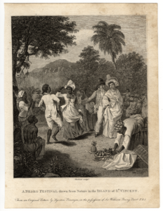 A Bahamian festival in the early 1700s