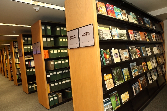 Research center shelves