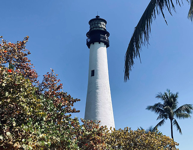 view of the Cape Florida Lighthouse