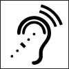 Assistive listening accessibility icon